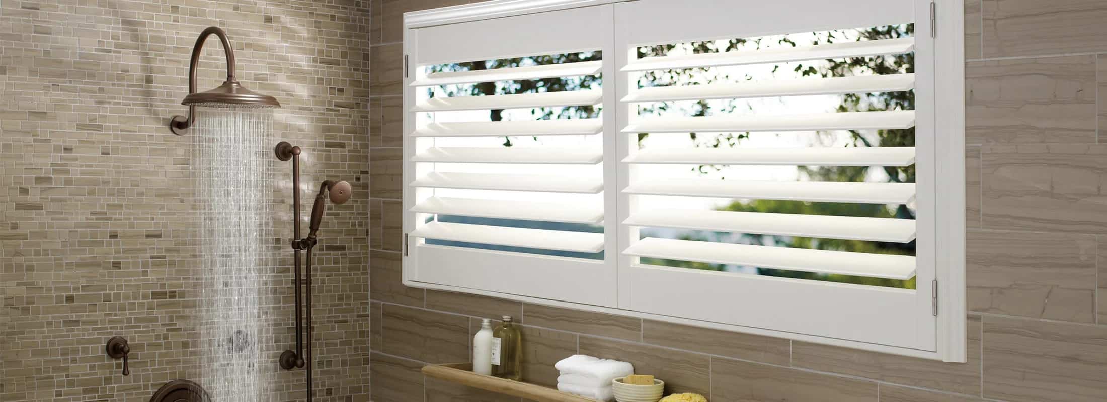 plantation shutters for bathrooms